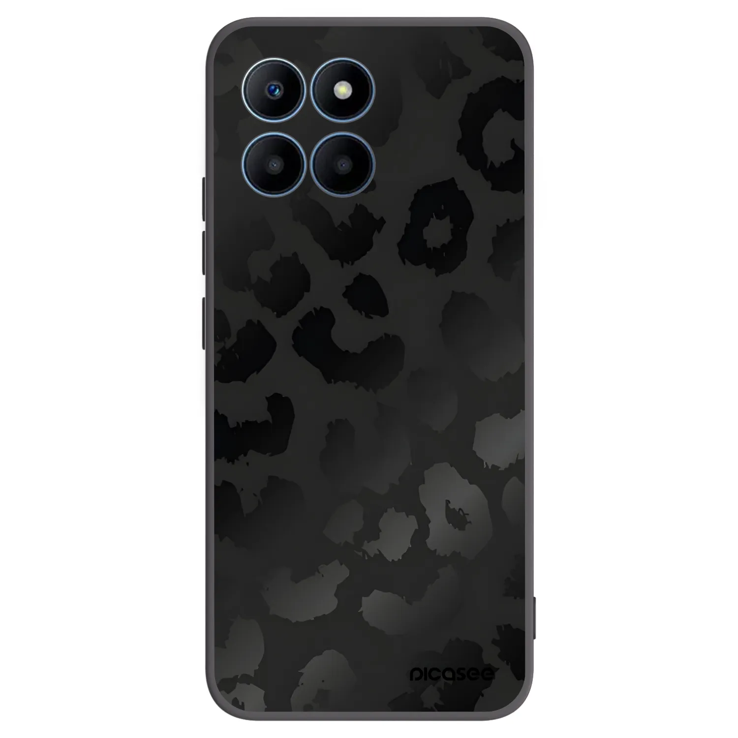 Picasee Honor 70 Lite Hülle - Schwarzes Silikon - Midnight Leopard