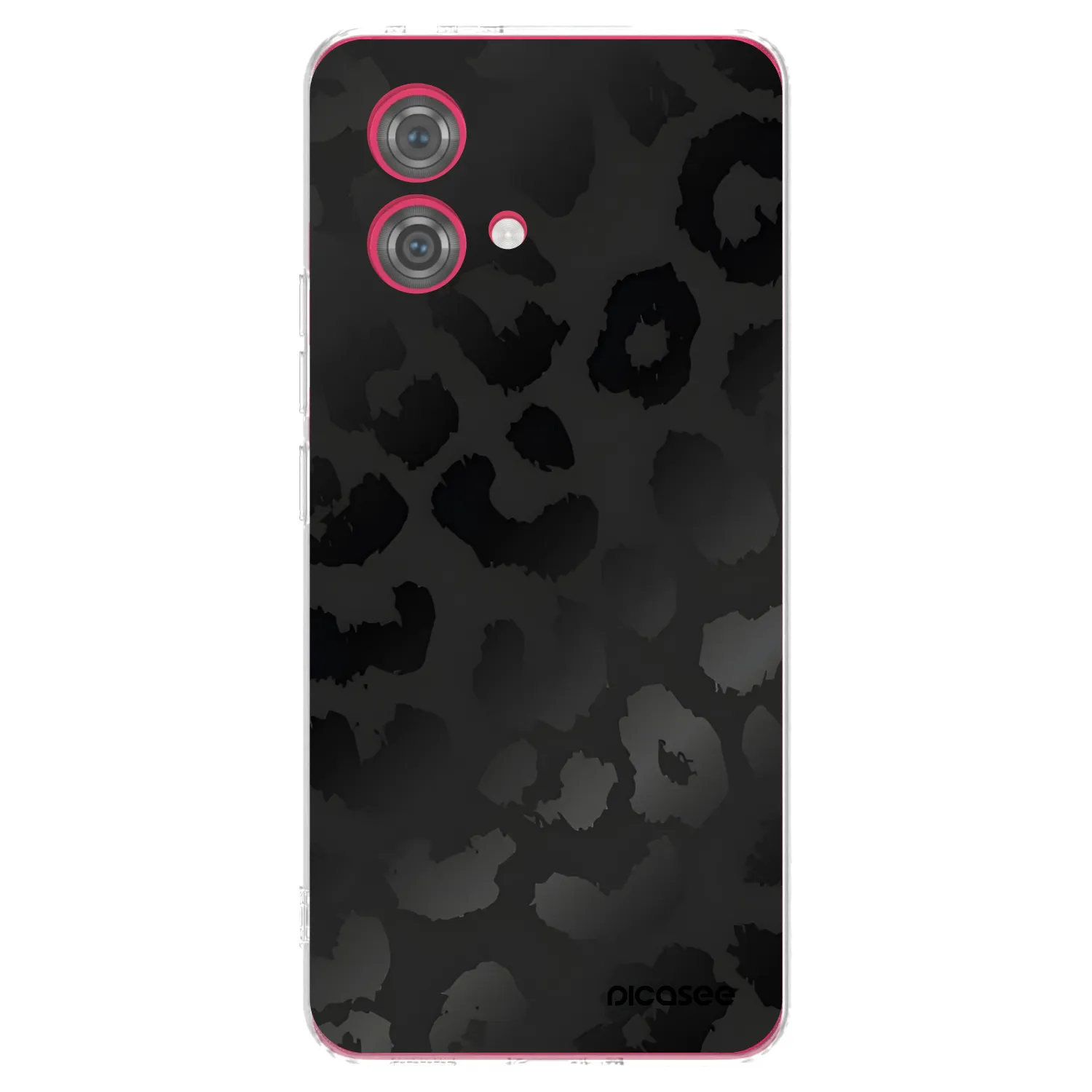 Picasee Motorola Moto G84 5G Hülle - Transparentes Silikon - Midnight Leopard
