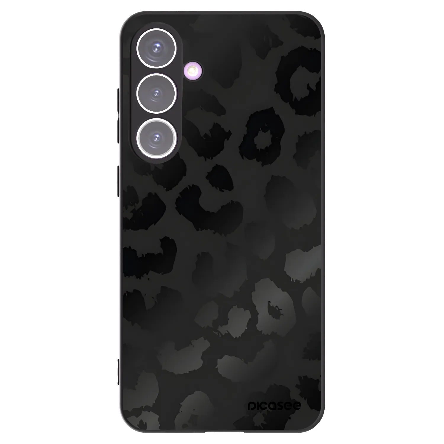 Picasee Samsung Galaxy S24+ S926B 5G Hülle - Schwarzes Silikon - Midnight Leopard