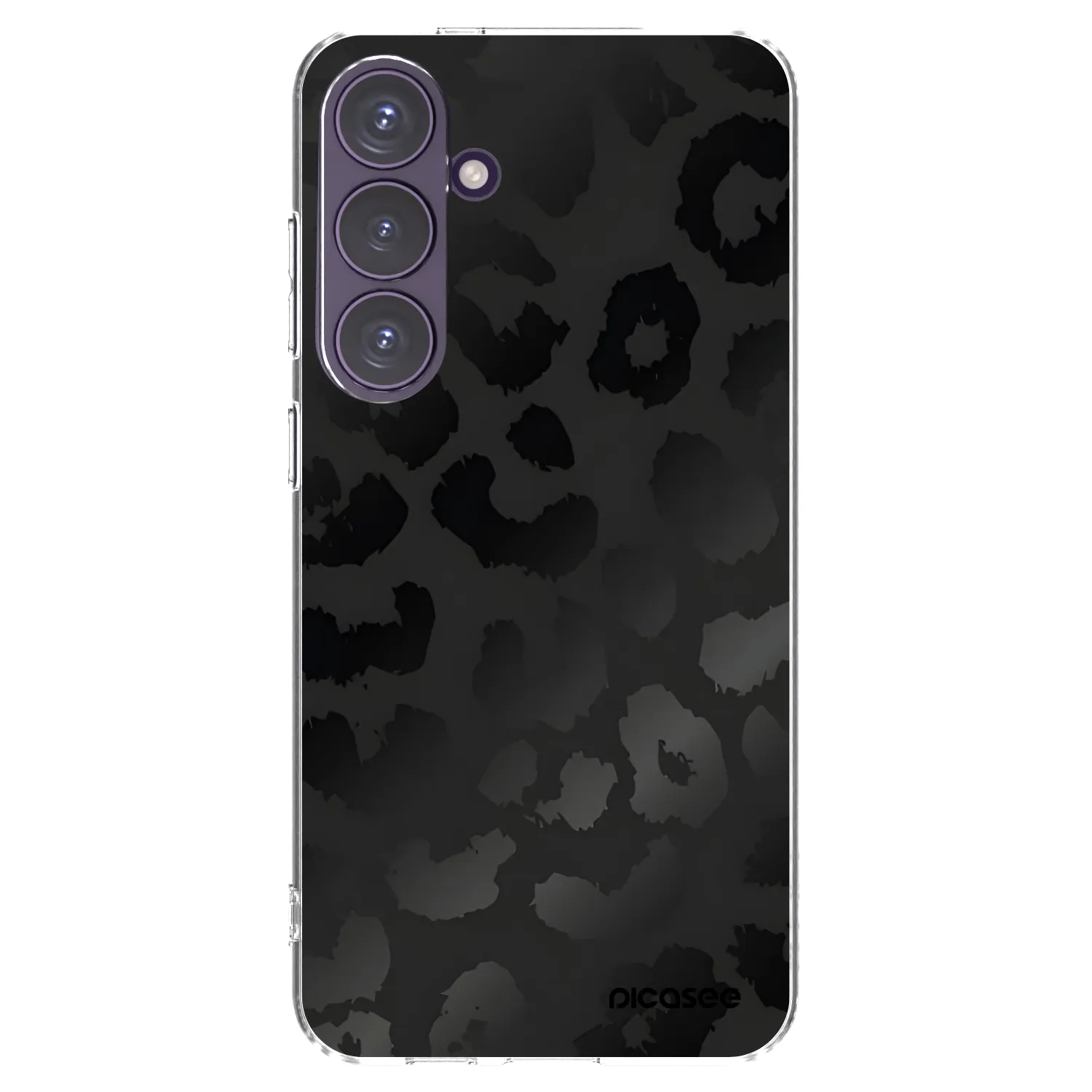 Picasee Samsung Galaxy S24+ S926B 5G Hülle - Transparentes Silikon - Midnight Leopard