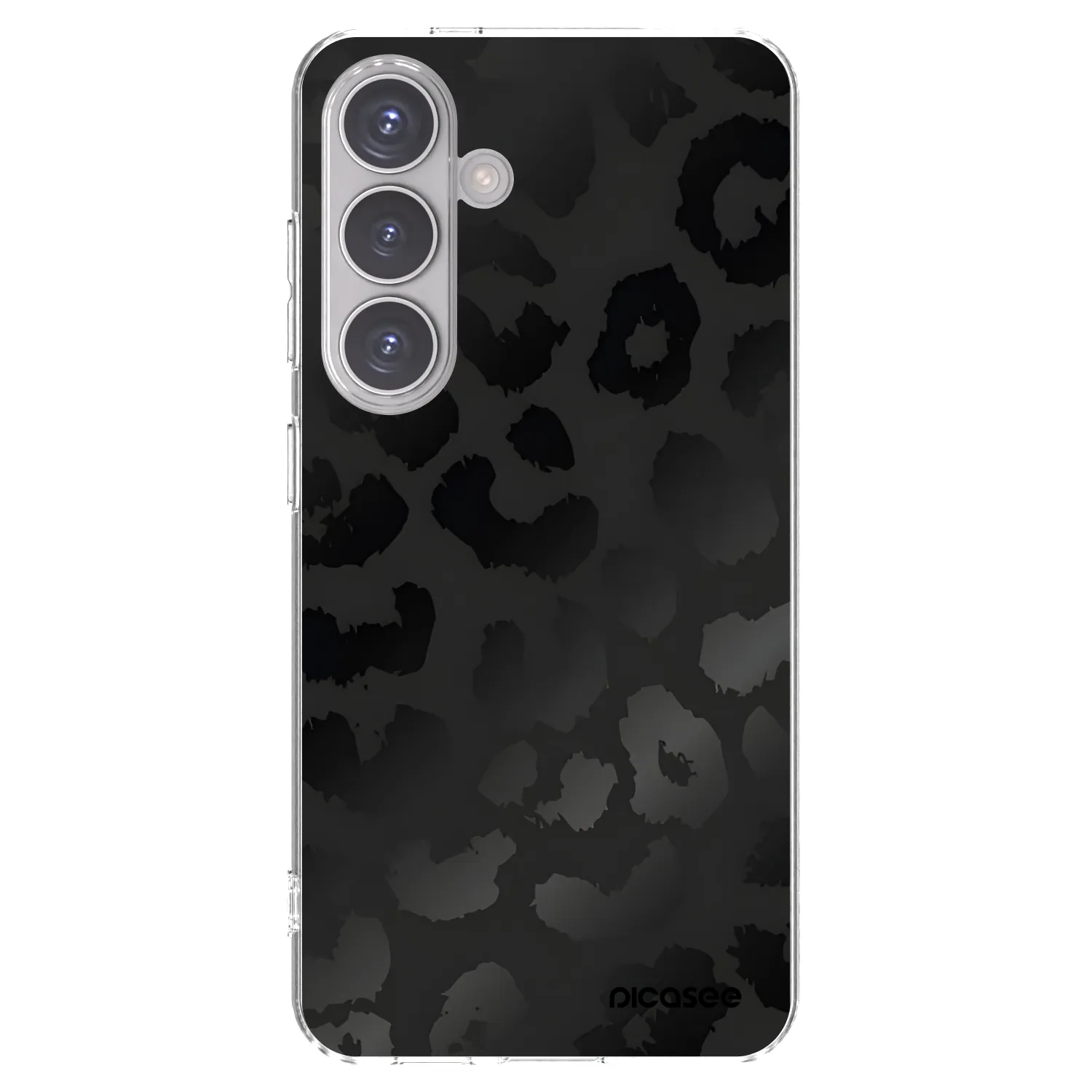 Picasee Samsung Galaxy S24 S921B 5G Hülle - Transparentes Silikon - Midnight Leopard