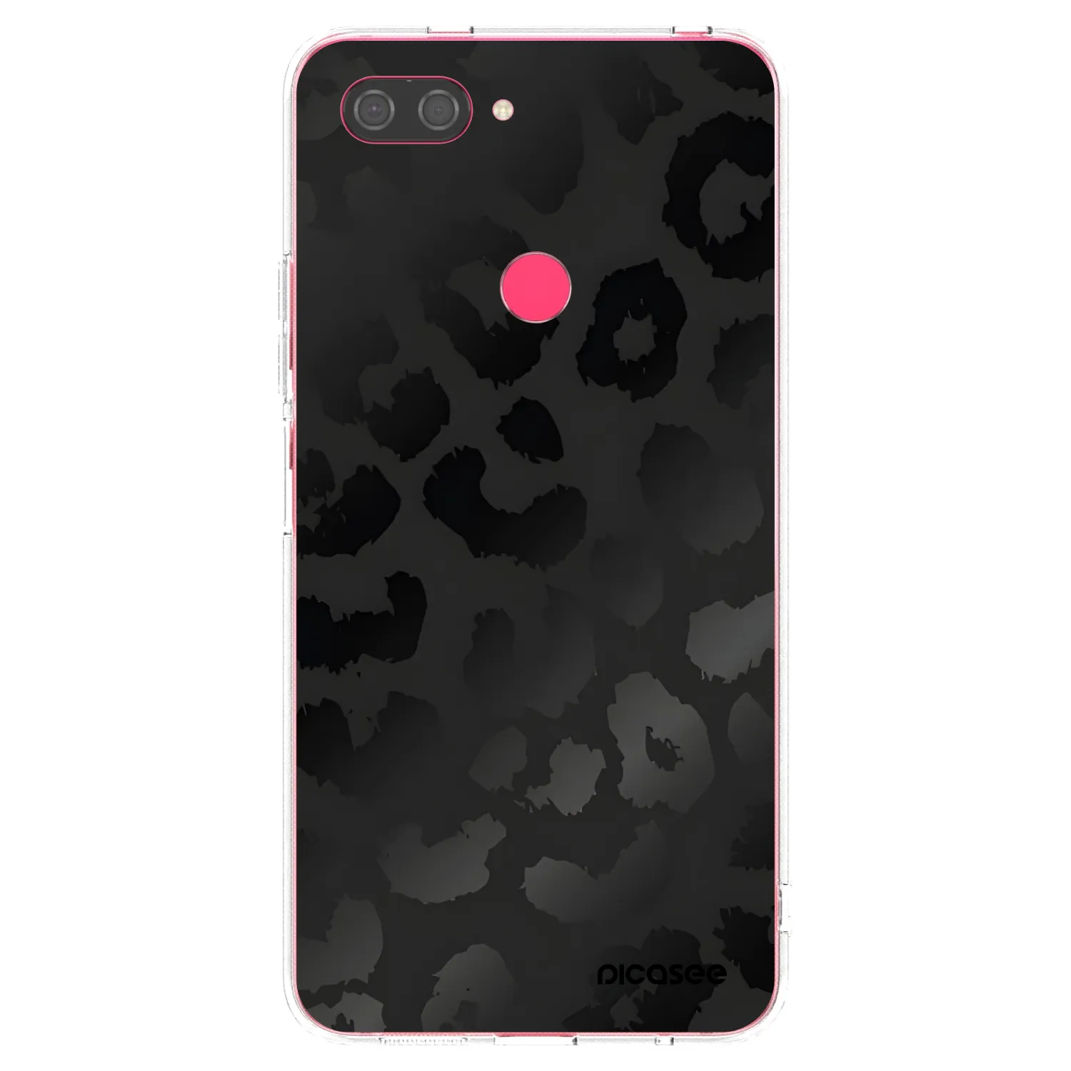 Picasee Xiaomi Mi 8 Lite Hülle - Transparentes Silikon - Midnight Leopard