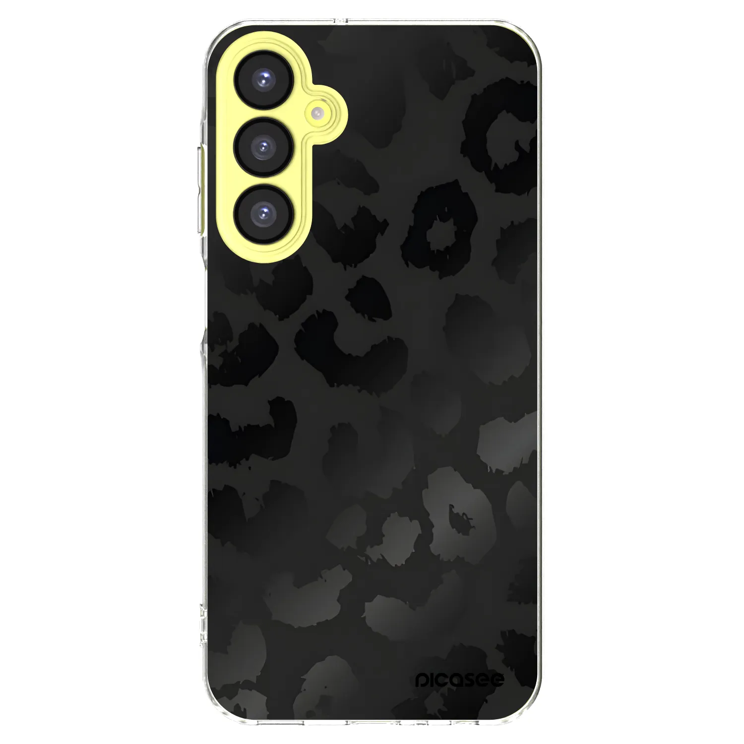 Picasee Samsung Galaxy A25 A256B 5G Hülle - Transparentes Silikon - Midnight Leopard
