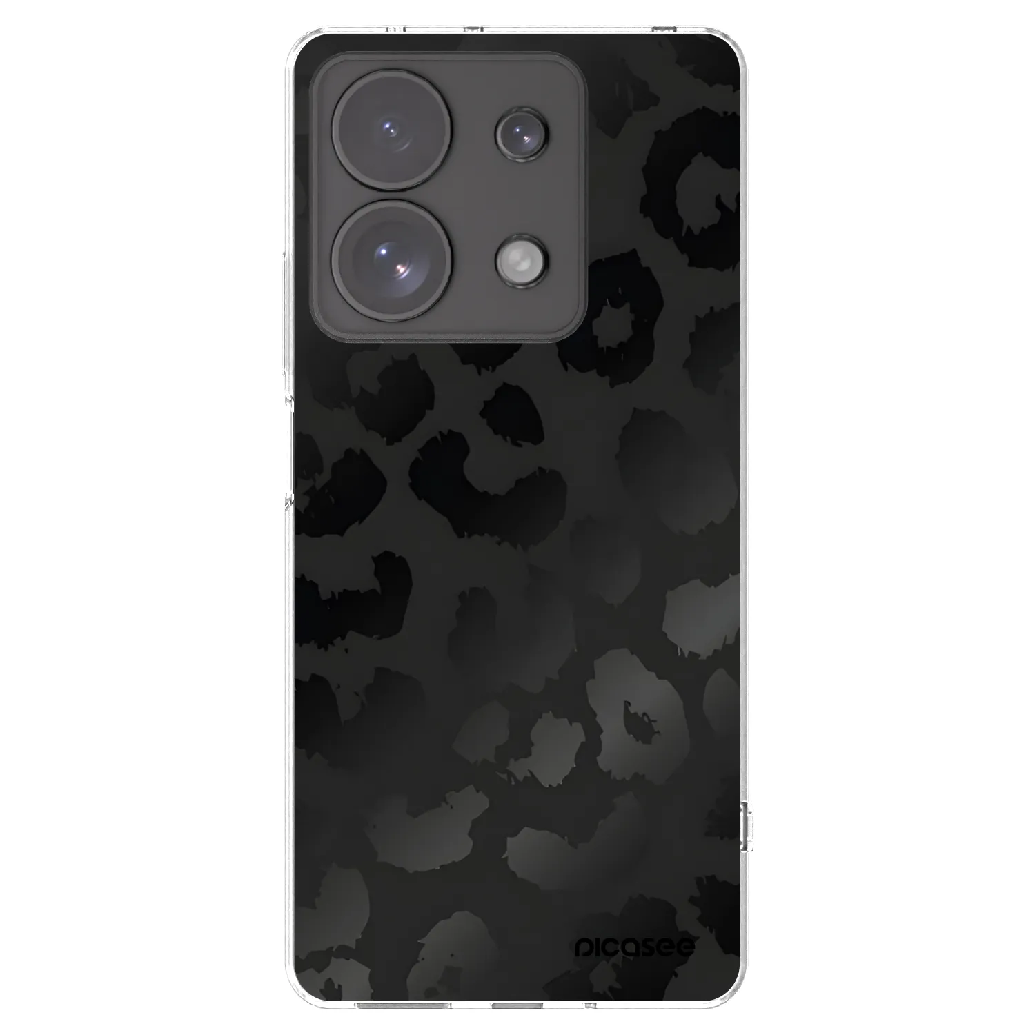 Picasee Xiaomi Redmi Note 13 Pro 4G Hülle - Transparentes Silikon - Midnight Leopard