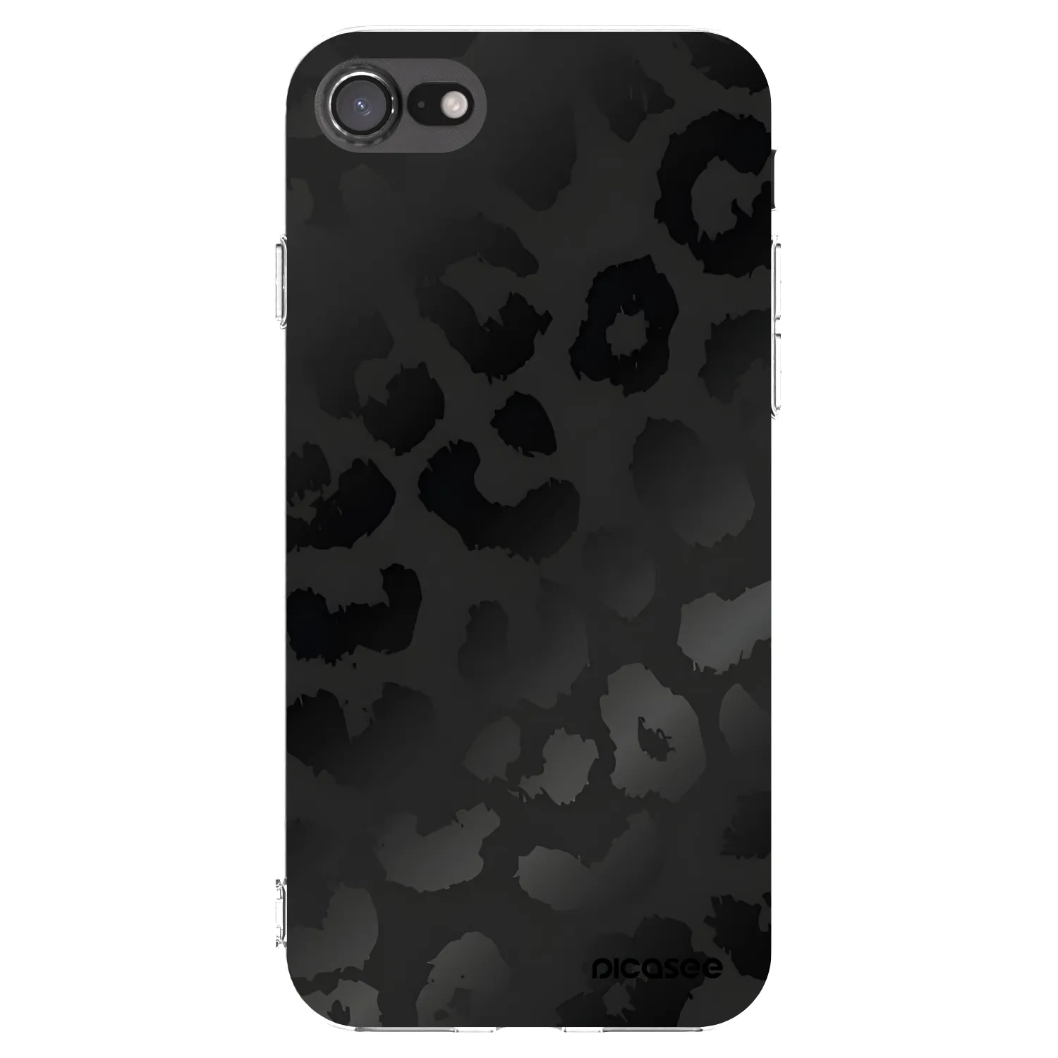 Picasee Apple iPhone 7 Hülle - Transparentes Silikon - Midnight Leopard
