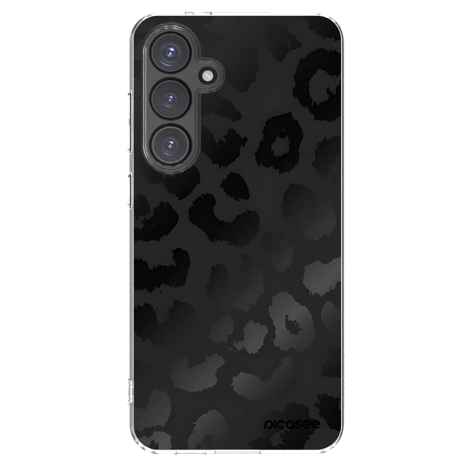 Picasee Samsung Galaxy S24 FE S721B Hülle - Transparentes Silikon - Midnight Leopard