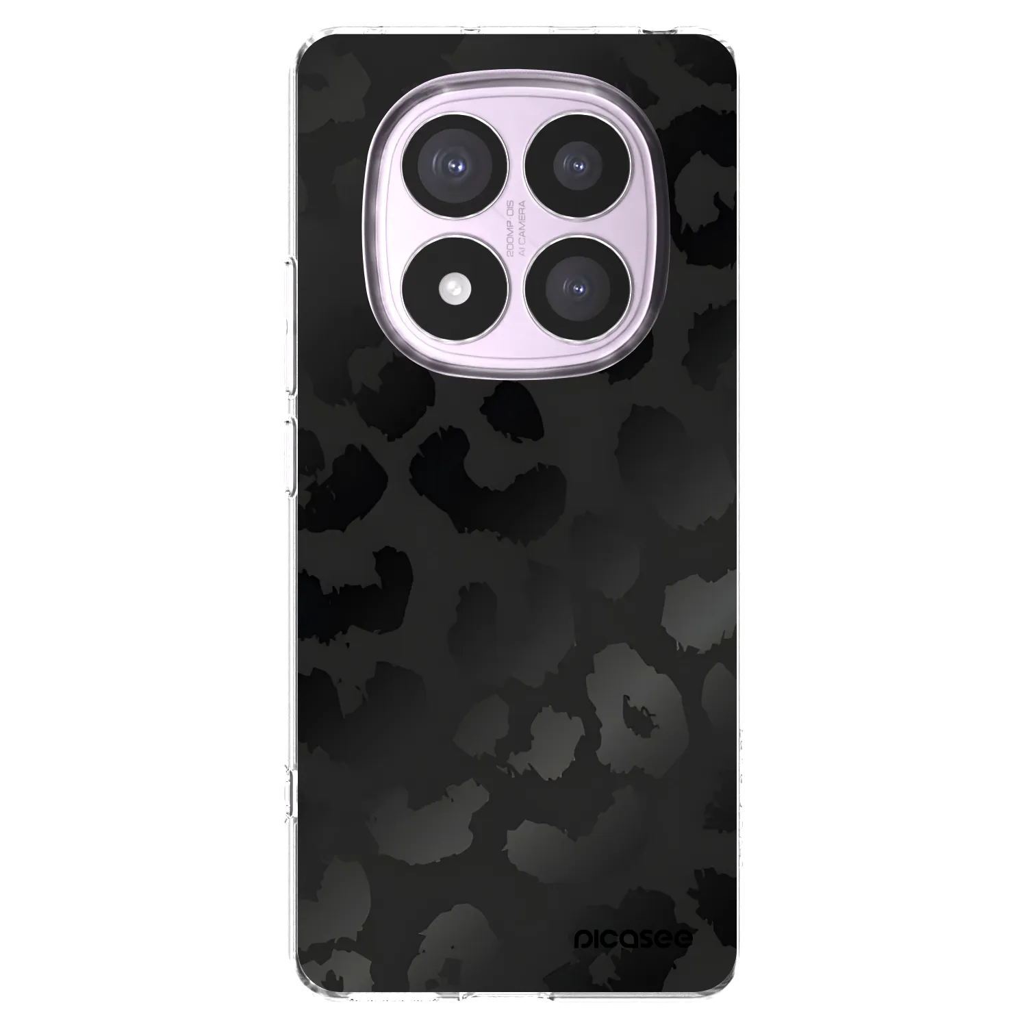 Picasee Xiaomi Redmi Note 14 Pro 5G Hülle - Transparentes Silikon - Midnight Leopard