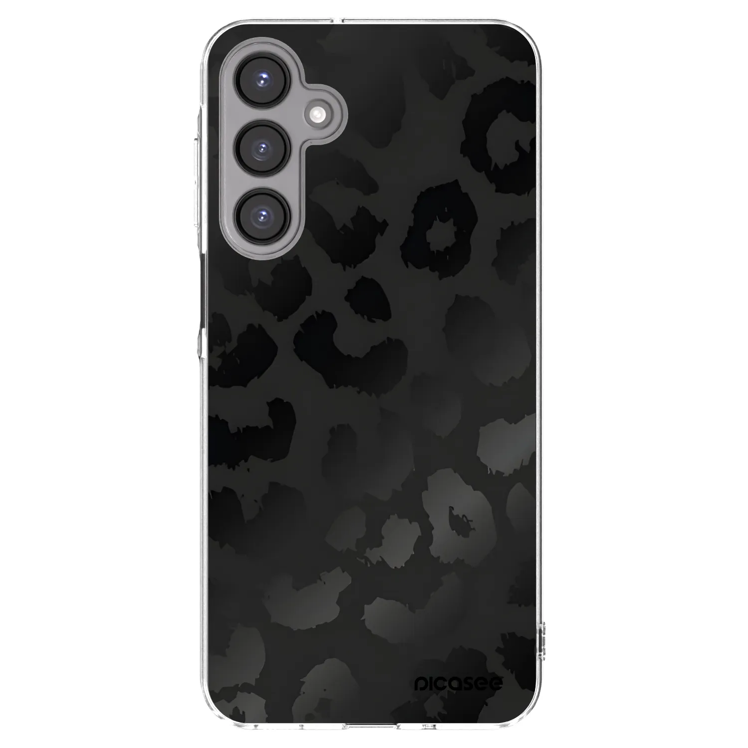 Picasee Samsung Galaxy A16 5G Hülle - Transparentes Silikon - Midnight Leopard