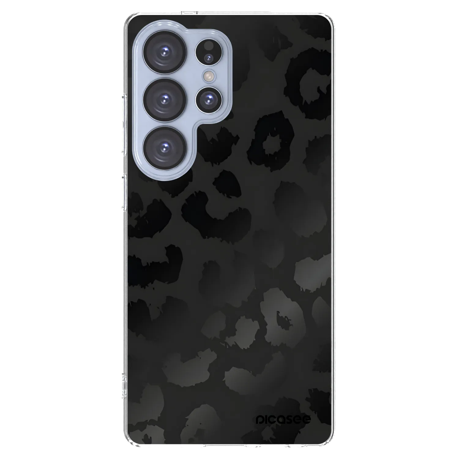 Picasee Samsung Galaxy S25 Ultra 5G Hülle - Transparentes Silikon - Midnight Leopard