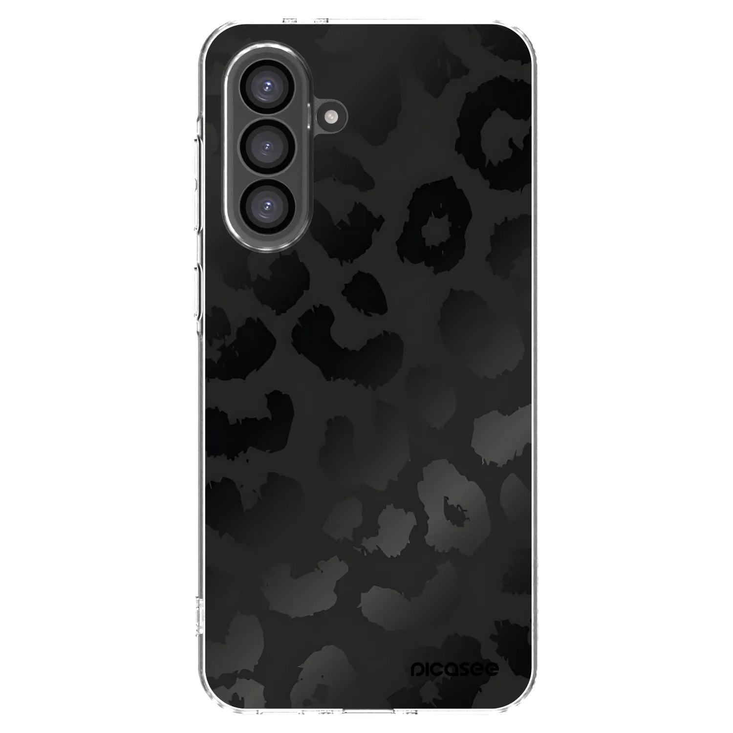 Picasee Samsung Galaxy A56 5G A566B Hülle - Transparentes Silikon - Midnight Leopard