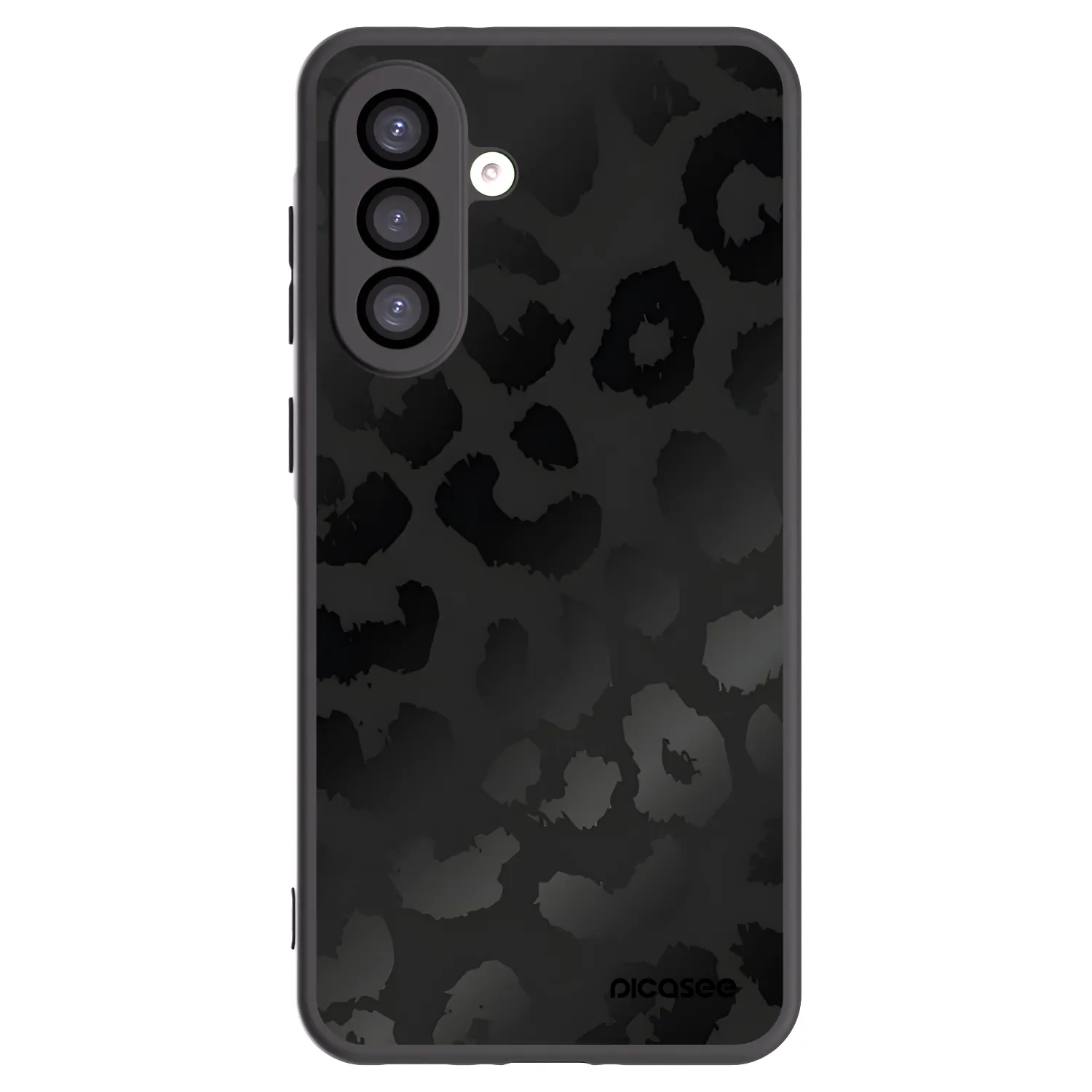 Picasee Samsung Galaxy A26 5G A266B Hülle - Schwarzes Silikon - Midnight Leopard