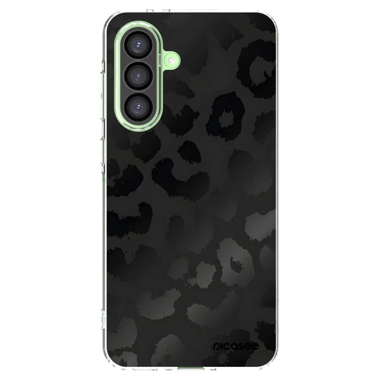 Picasee Samsung Galaxy A26 5G A266B Hülle - Transparentes Silikon - Midnight Leopard