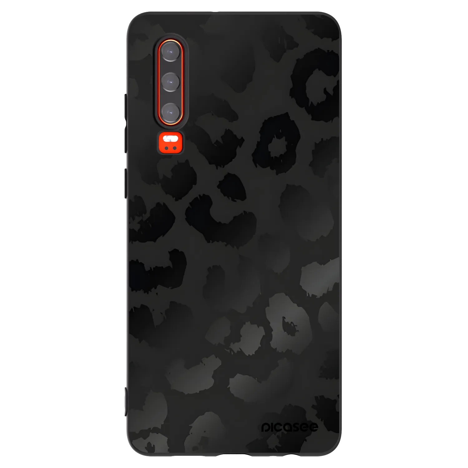 Picasee Huawei P30 Hülle - Schwarzes Silikon - Midnight Leopard