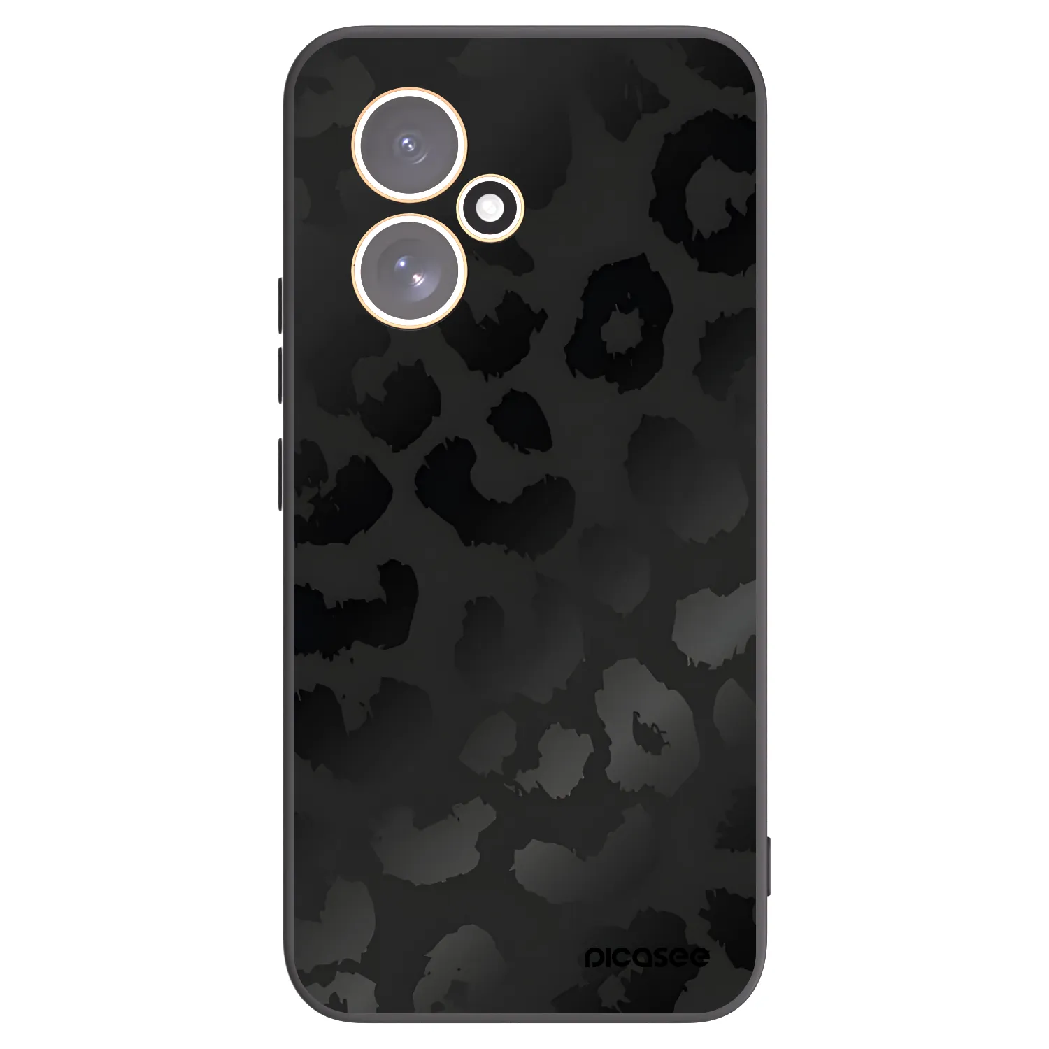 Picasee Honor 400 5G Hülle - Schwarzes Silikon - Midnight Leopard