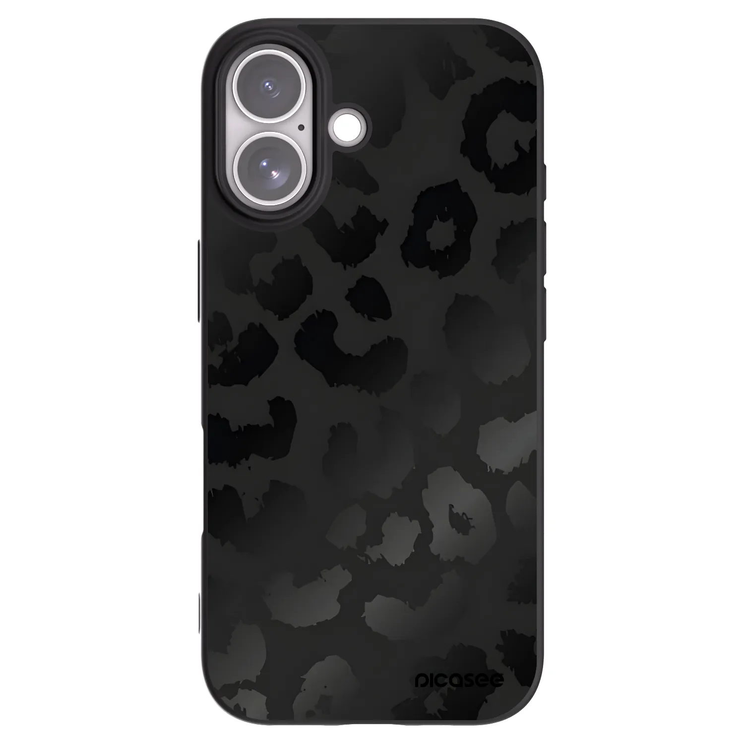 Picasee Apple iPhone 17 Hülle - Schwarzes Silikon - Midnight Leopard