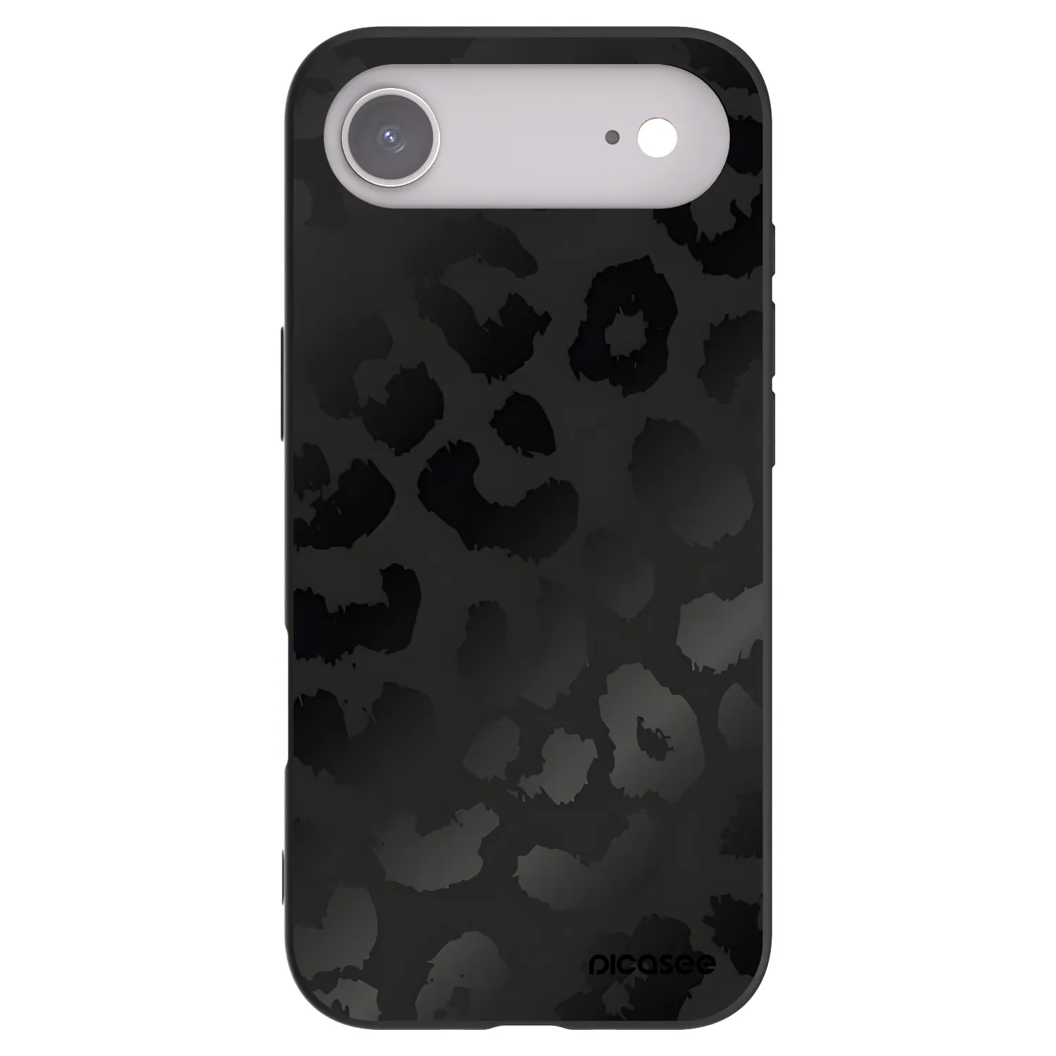 Picasee Apple iPhone Air Hülle - Schwarzes Silikon - Midnight Leopard