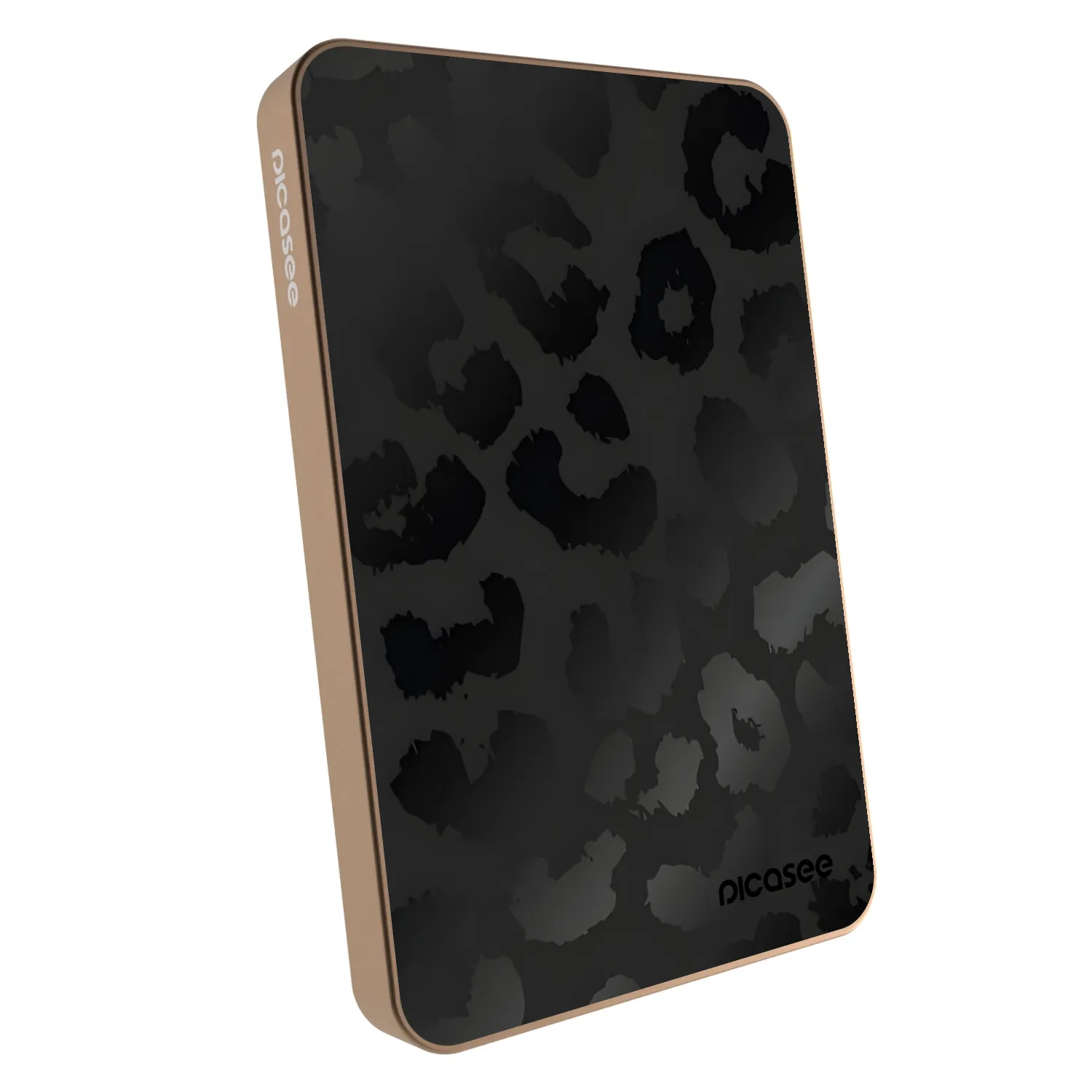Picasee Powerbank mit MagSafe 5 000 mAh Golden - Midnight Leopard