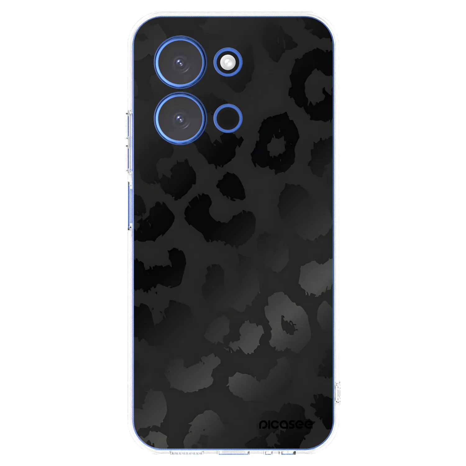 Picasee Xiaomi Redmi 15C 4G Hülle - Transparentes Silikon - Midnight Leopard