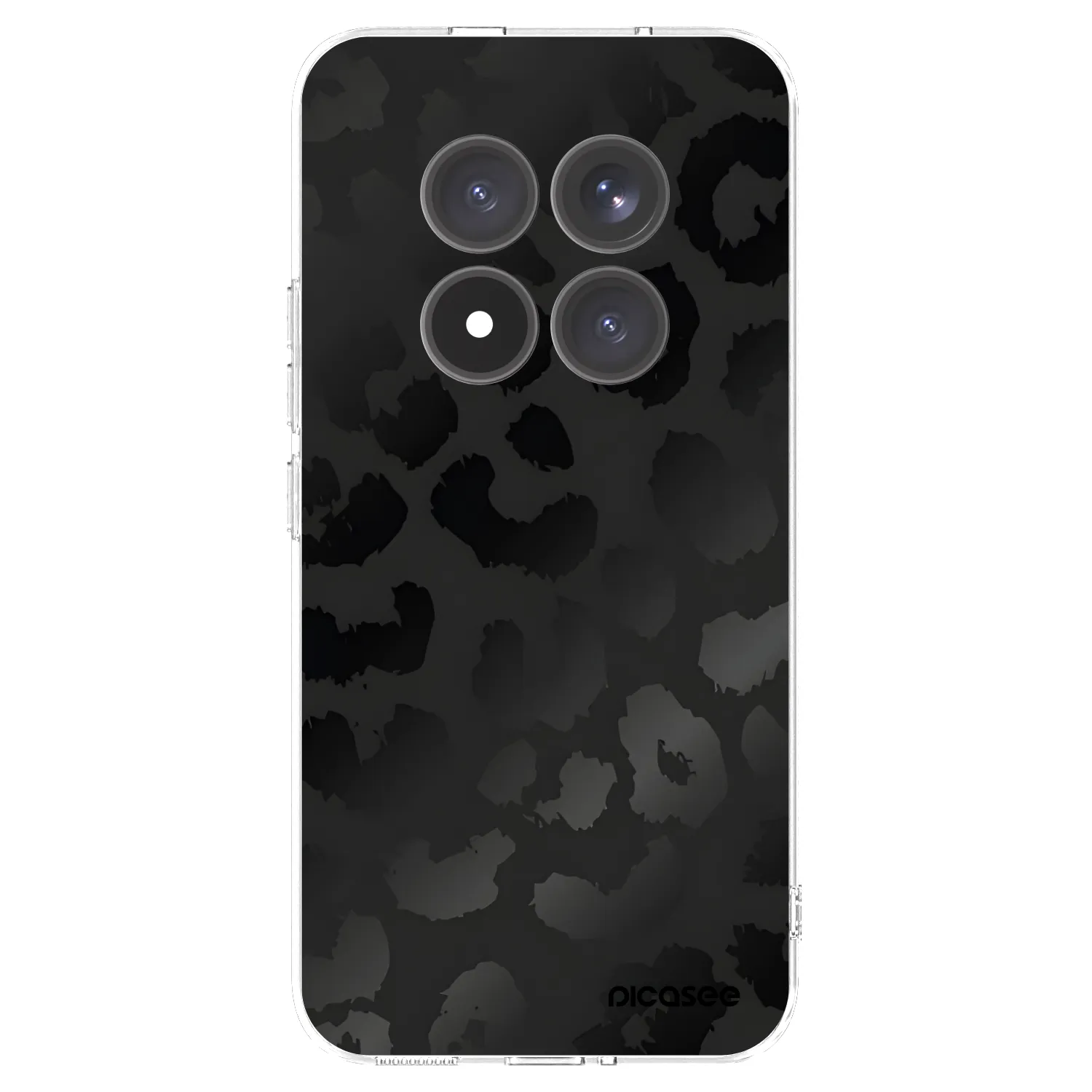 Picasee Xiaomi Redmi Note 15 Pro+ Hülle - Transparentes Silikon - Midnight Leopard