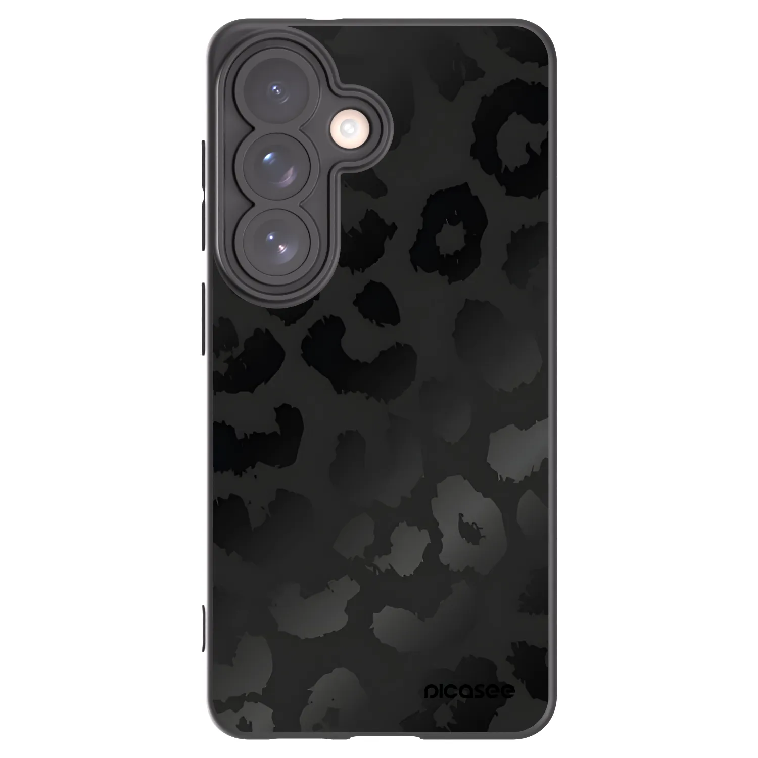 Picasee Samsung Galaxy S26 Hülle - Schwarzes Silikon - Midnight Leopard