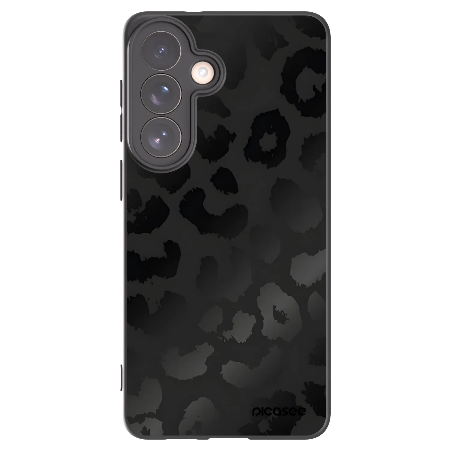 Picasee Samsung Galaxy S26+ Hülle - Schwarzes Silikon - Midnight Leopard