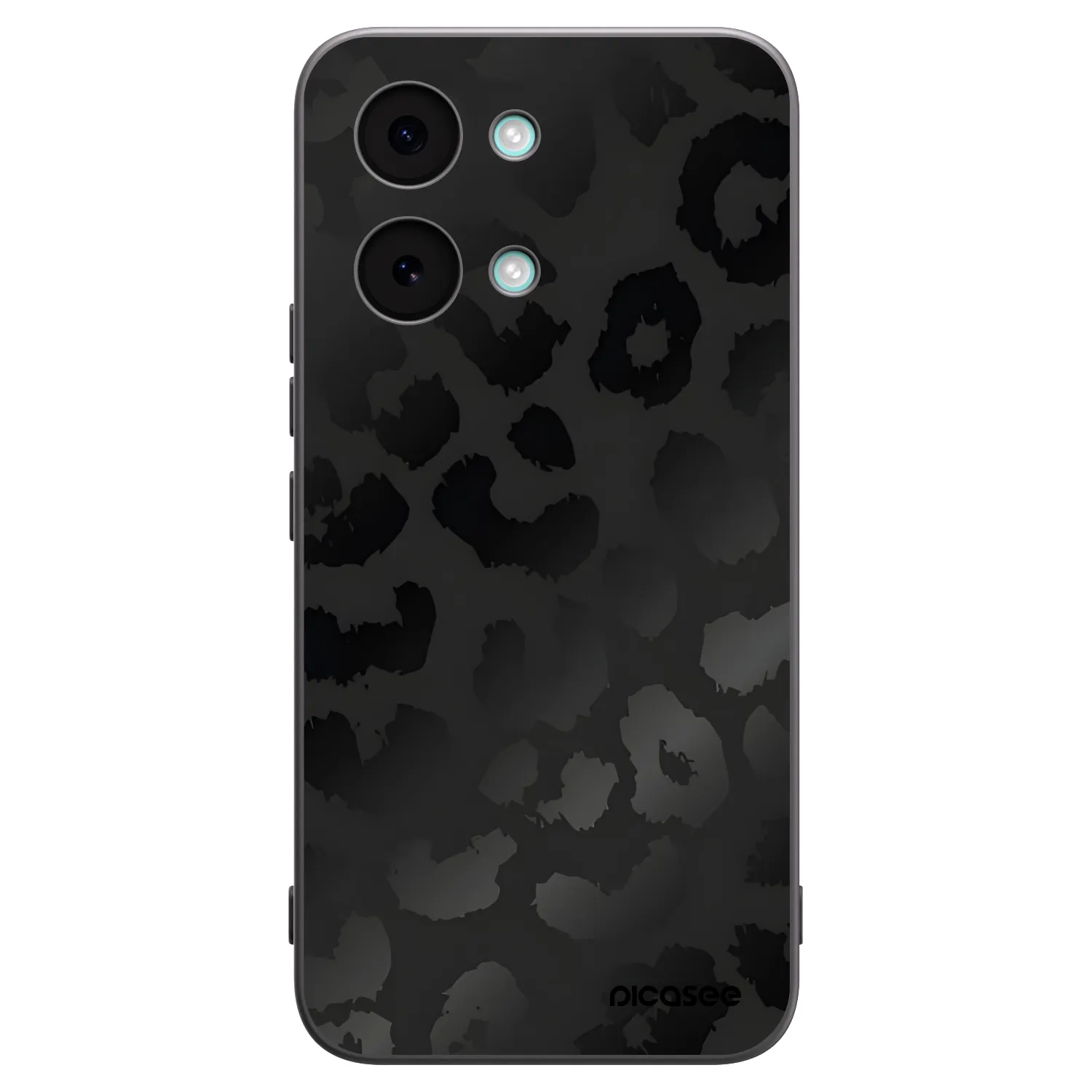 Picasee Xiaomi Poco X8 Pro Max Hülle - Schwarzes Silikon - Midnight Leopard