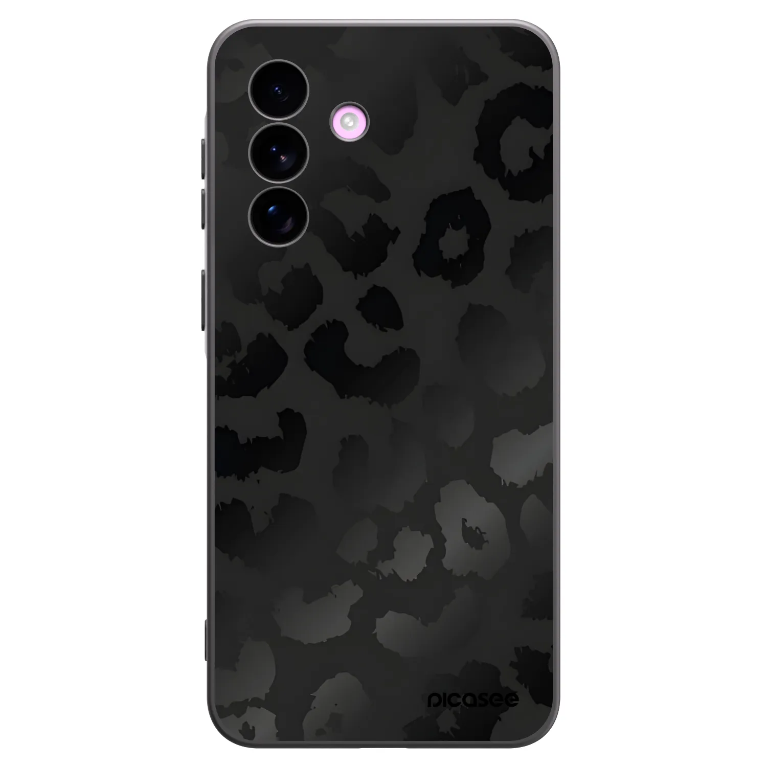 Picasee Samsung Galaxy A57 5G Hülle - Schwarzes Silikon - Midnight Leopard