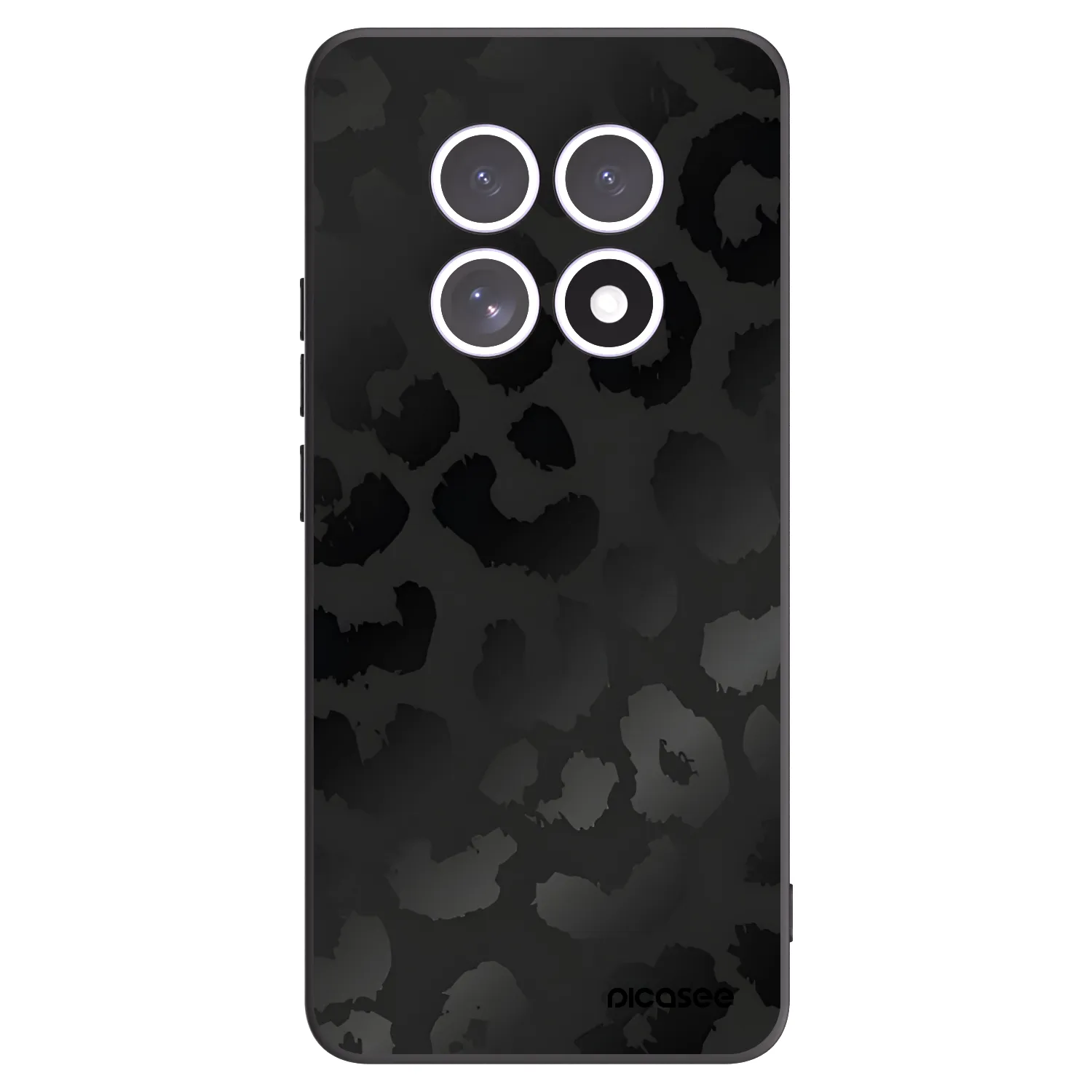 Picasee Xiaomi Redmi Note 15 5G Hülle - Schwarzes Silikon - Midnight Leopard