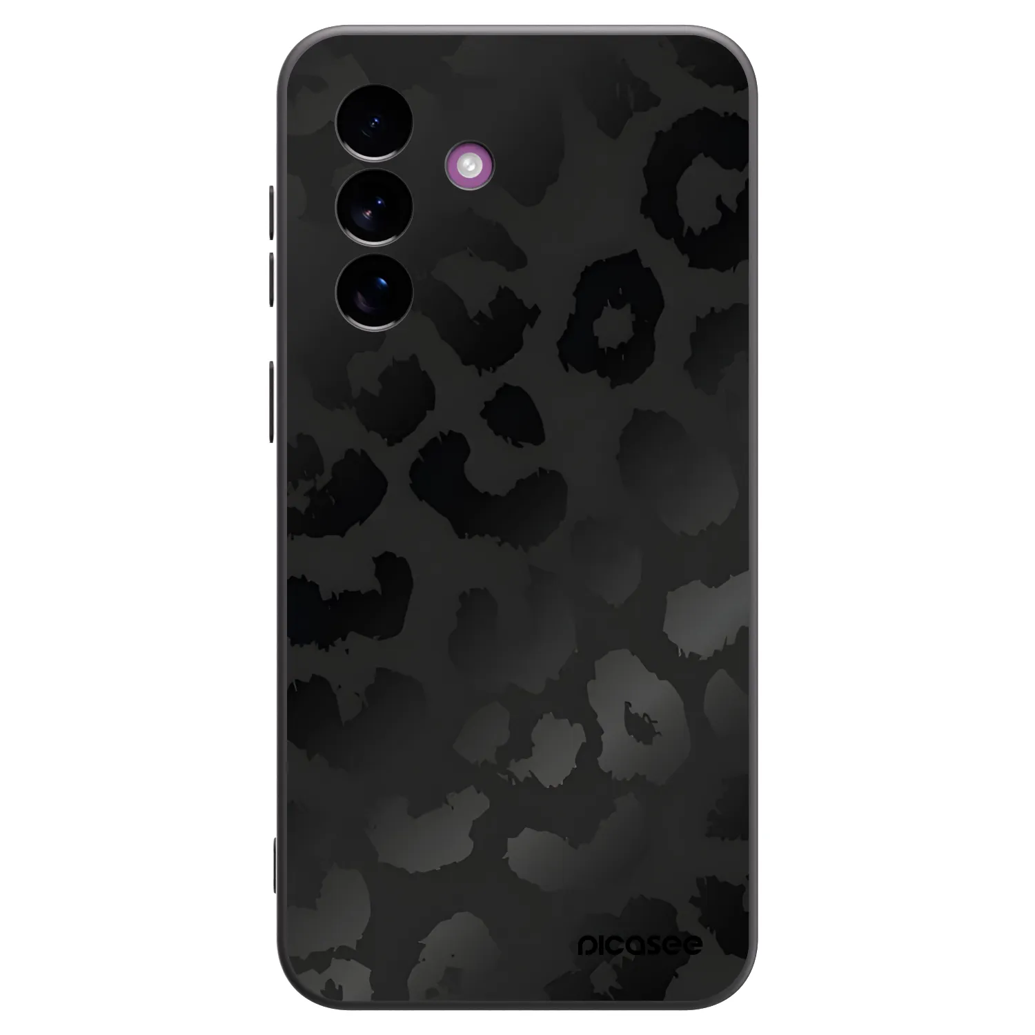 Picasee Samsung Galaxy A37 Hülle - Schwarzes Silikon - Midnight Leopard