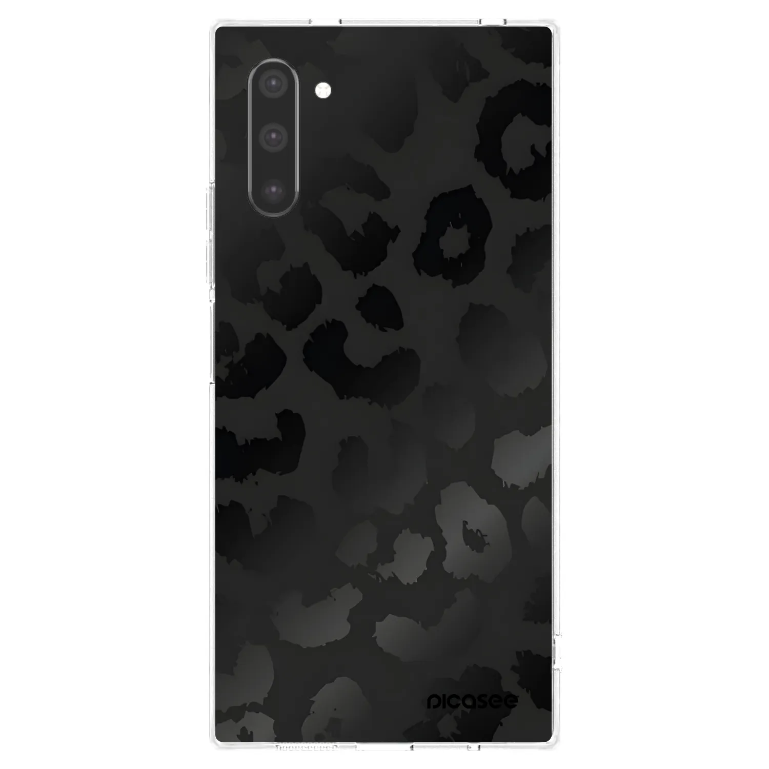Picasee Samsung Galaxy Note 10 N970F Hülle - Transparentes Silikon - Midnight Leopard