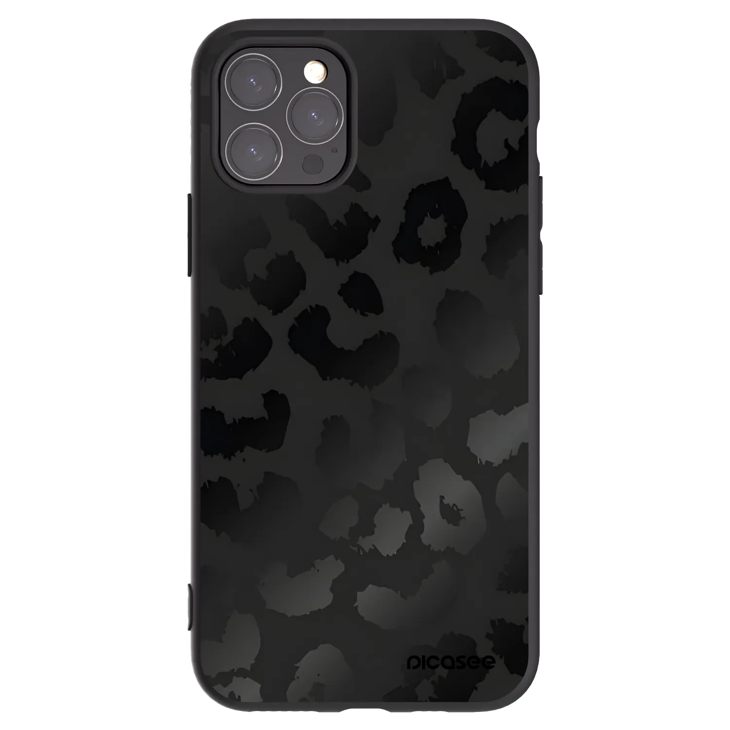 Picasee Apple iPhone 11 Pro Hülle - Schwarzes Silikon - Midnight Leopard