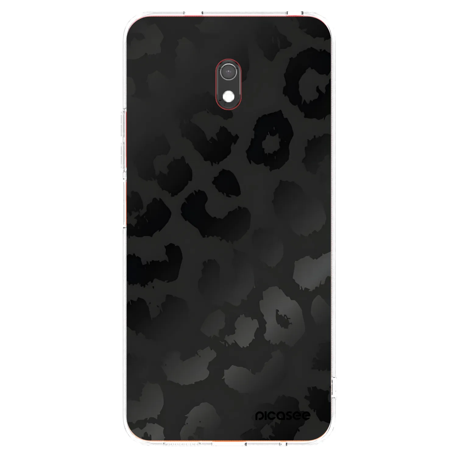 Picasee Xiaomi Redmi 8A Hülle - Transparentes Silikon - Midnight Leopard