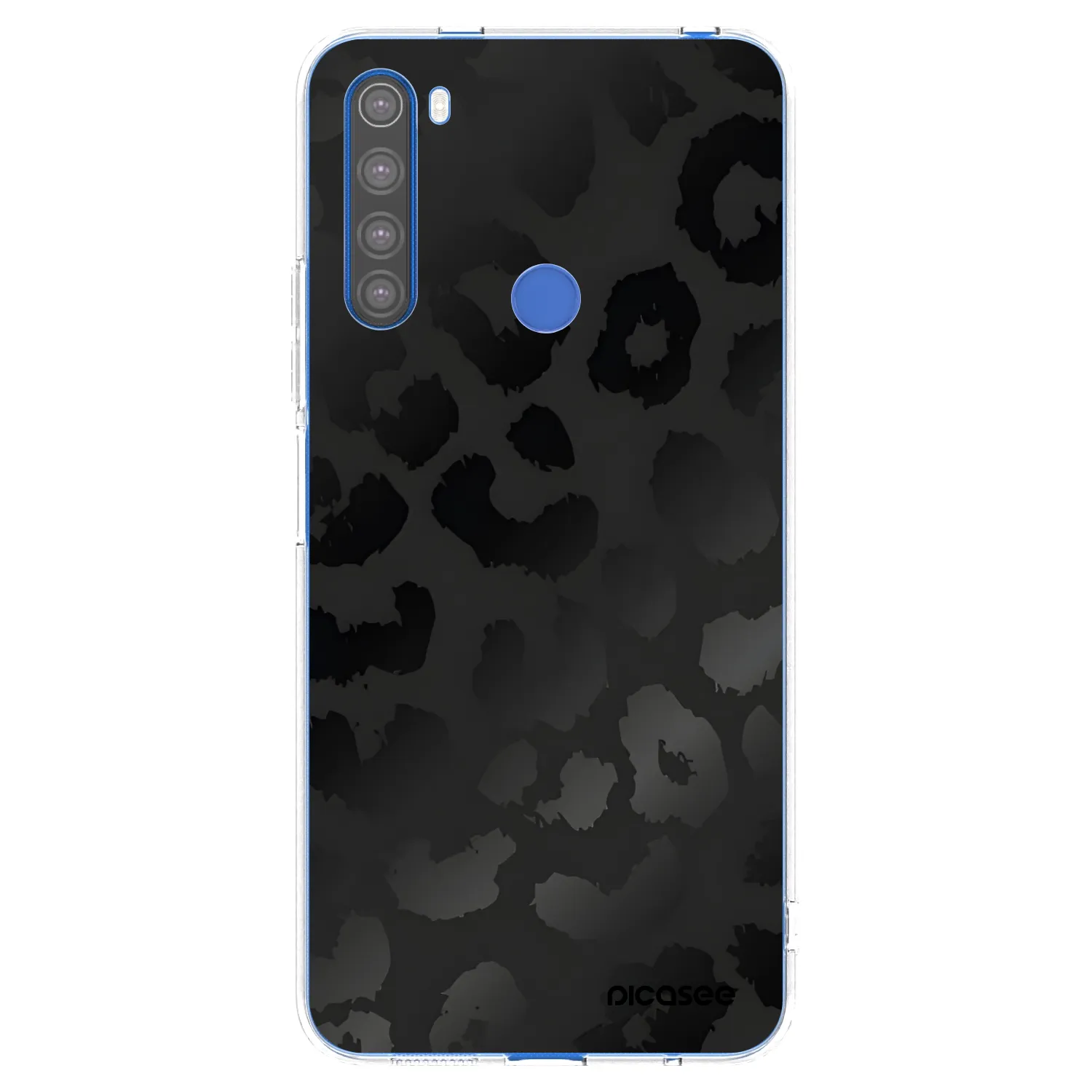 Picasee Xiaomi Redmi Note 8T Hülle - Transparentes Silikon - Midnight Leopard