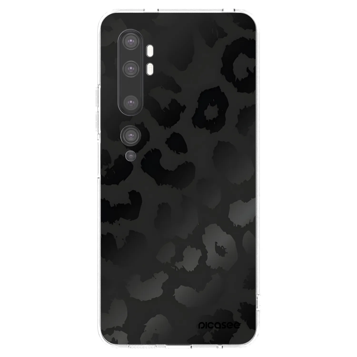 Picasee Xiaomi Mi Note 10 (Pro) Hülle - Transparentes Silikon - Midnight Leopard