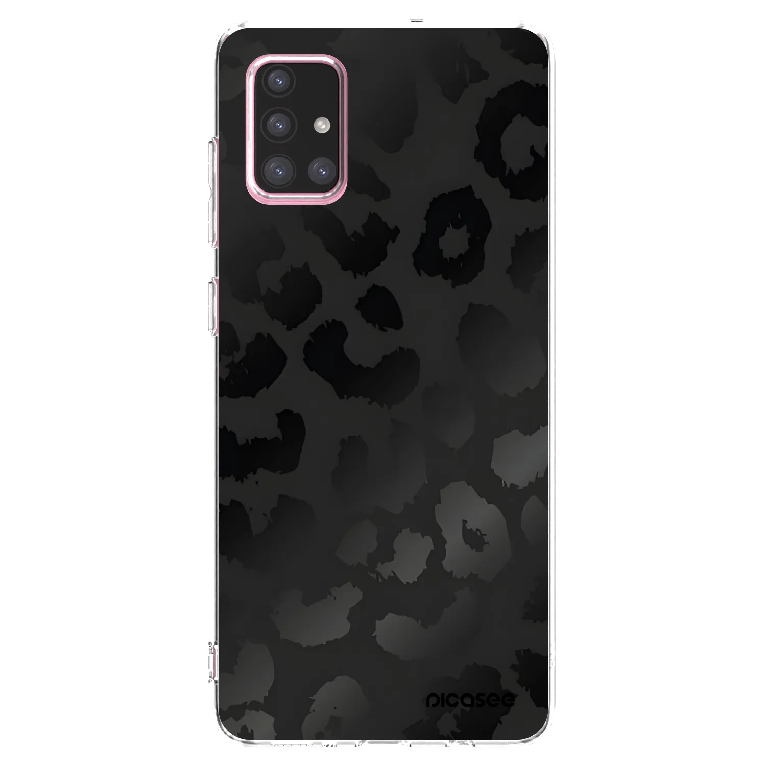 Picasee Samsung Galaxy A71 A715F Hülle - Transparentes Silikon - Midnight Leopard