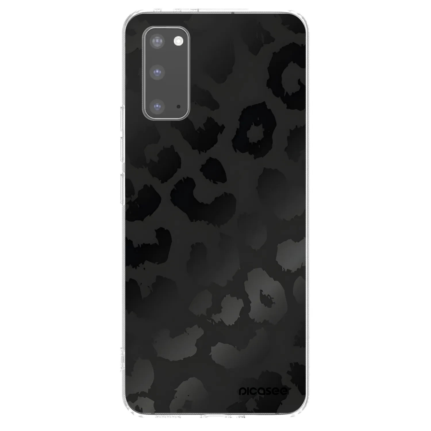 Picasee Samsung Galaxy S20 G980F Hülle - Transparentes Silikon - Midnight Leopard