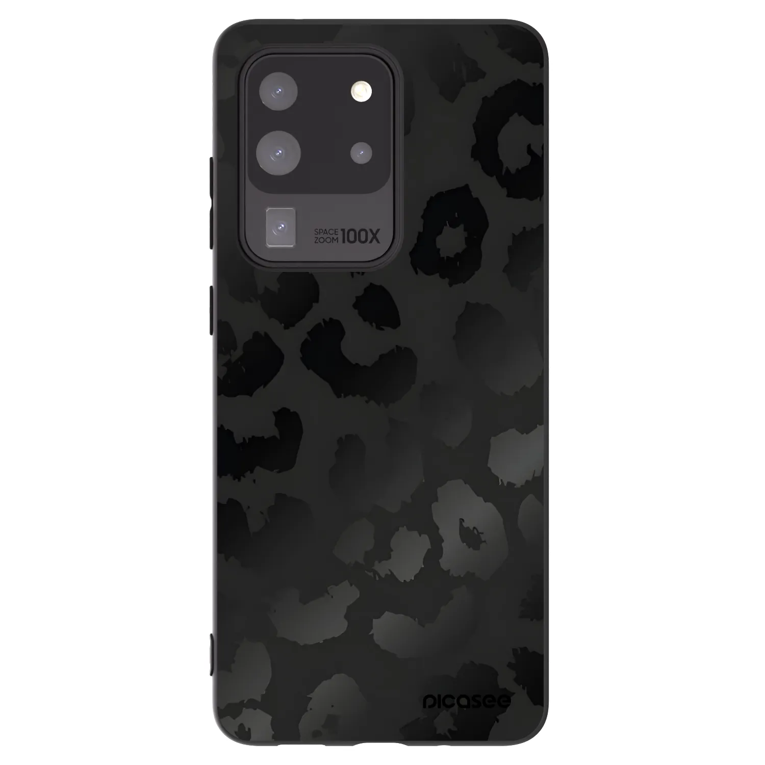 Picasee Samsung Galaxy S20 Ultra 5G G988F Hülle - Schwarzes Silikon - Midnight Leopard
