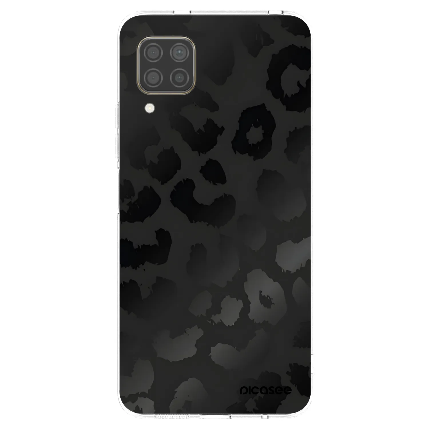 Picasee Huawei P40 Lite Hülle - Transparentes Silikon - Midnight Leopard
