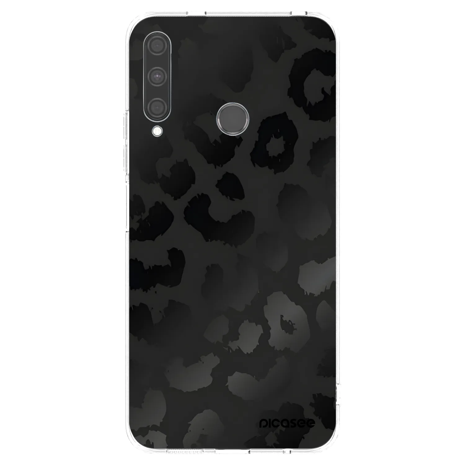 Picasee Huawei P40 Lite E Hülle - Transparentes Silikon - Midnight Leopard