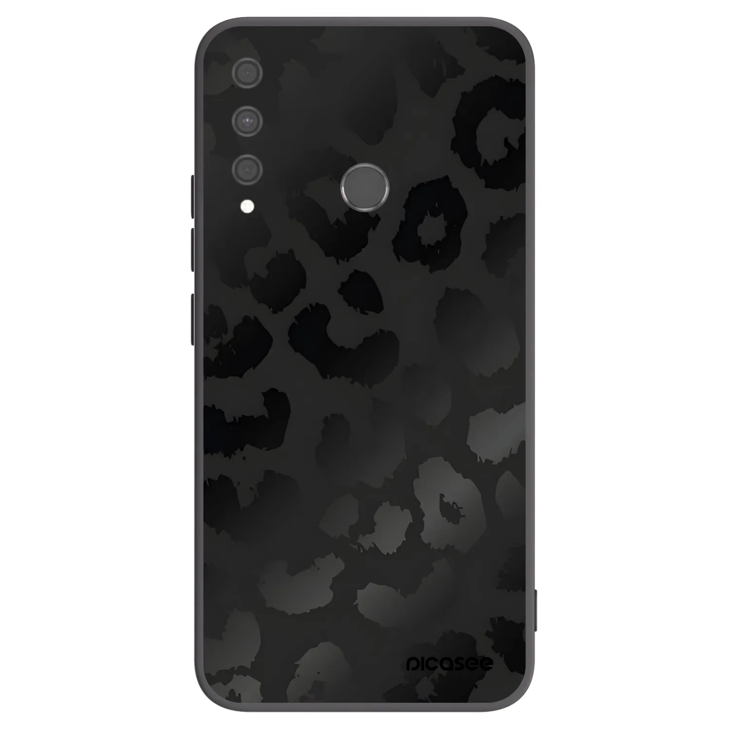 Picasee Huawei P40 Lite E Hülle - Schwarzes Silikon - Midnight Leopard