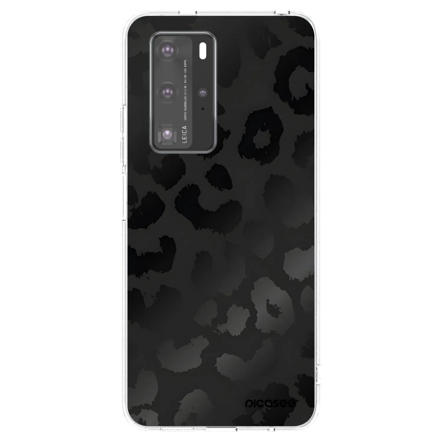Picasee Huawei P40 Pro Hülle - Transparentes Silikon - Midnight Leopard