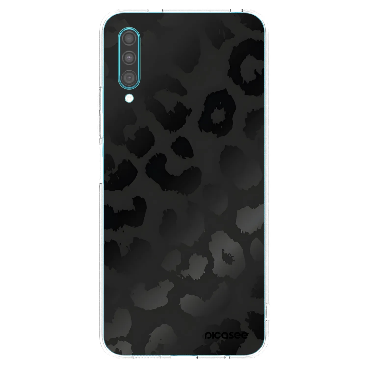 Picasee Samsung Galaxy A30s A307F Hülle - Transparentes Silikon - Midnight Leopard
