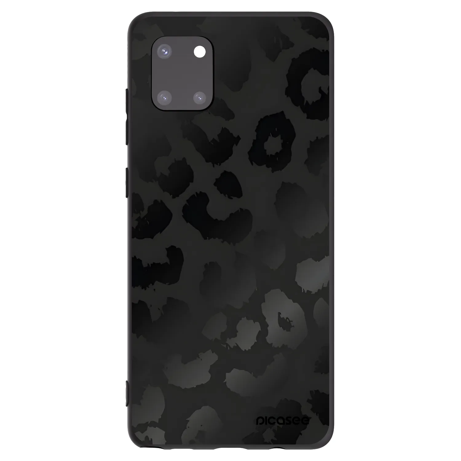 Picasee Samsung Galaxy Note 10 Lite N770F Hülle - Schwarzes Silikon - Midnight Leopard