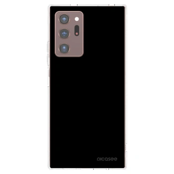 Picasee Samsung Galaxy Note 20 Ultra Hülle - Transparentes Silikon - Black Bliss