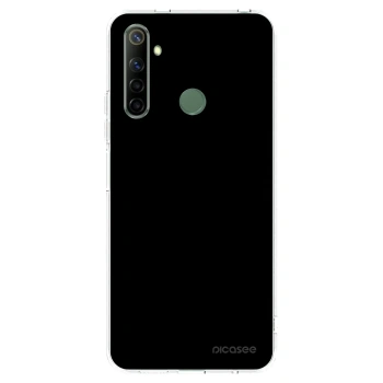 Picasee Realme 5 Hülle - Transparentes Silikon - Black Bliss