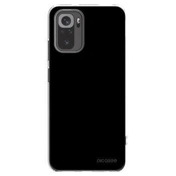 Picasee Xiaomi Redmi Note 10S Hülle - Transparentes Silikon - Black Bliss