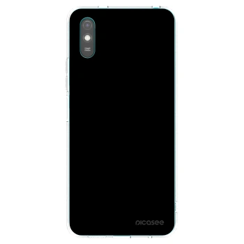 Picasee Xiaomi Redmi 9AT Hülle - Transparentes Silikon - Black Bliss