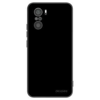 Picasee Xiaomi Poco F3 Hülle - Schwarzes Silikon - Black Bliss