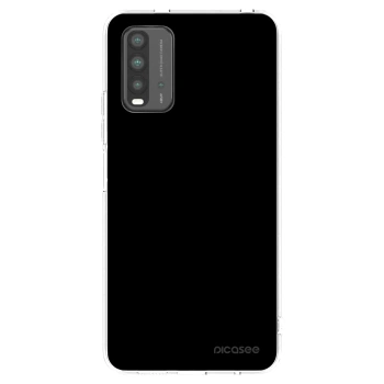 Picasee Xiaomi Redmi 9T Hülle - Transparentes Silikon - Black Bliss