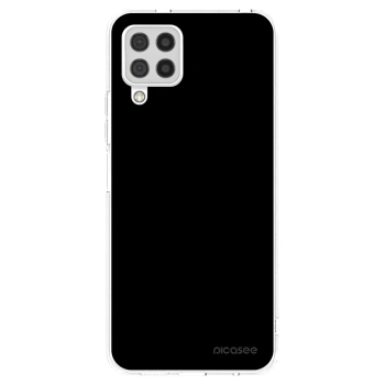 Picasee Samsung Galaxy A22 A225F 4G Hülle - Transparentes Silikon - Black Bliss